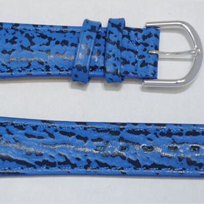 Cinturino per orologio in vera pelle di vacchetta bombata modello gr blue shark 20mm