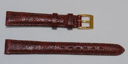 Bracelet montre cuir maruca véritable bordeaux rouille 12mm