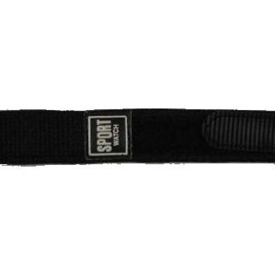 18mm black scratch watch strap