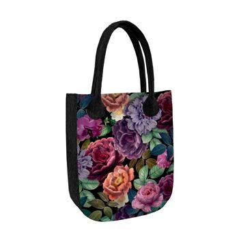 Borsa Shopper Enigma In Feltro Antracite Linea City Bertoni 1