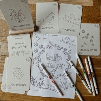 Flashcards d'hiver - apprendre la saison tout en jouant 4