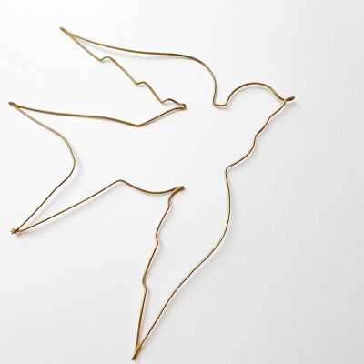 Wire swallow, gold
