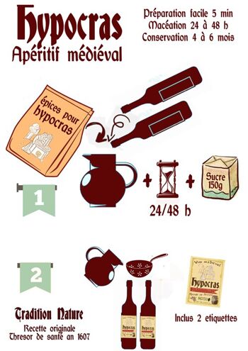 Hypocras | mélange d'épices pour la préparation de vin médiéval pour 5 à 6 litres 2
