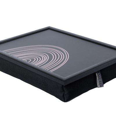 Andrews Living Lap Tray with Cushion Rainbow Black