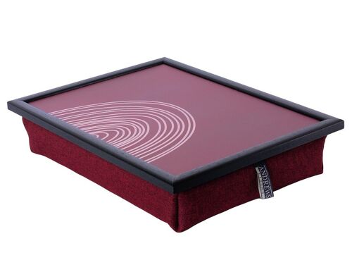 Andrews Living Lap Tray with Cushion Rainbow Burgundy