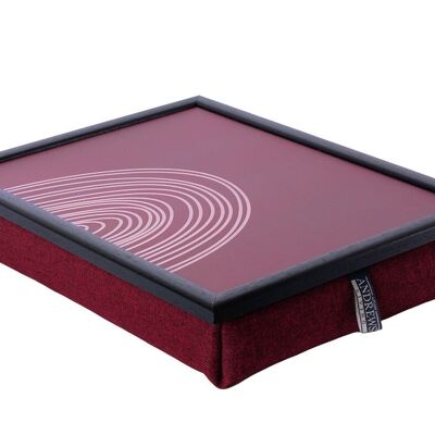 Andrews Living Lap Tray with Cushion Rainbow Burgundy