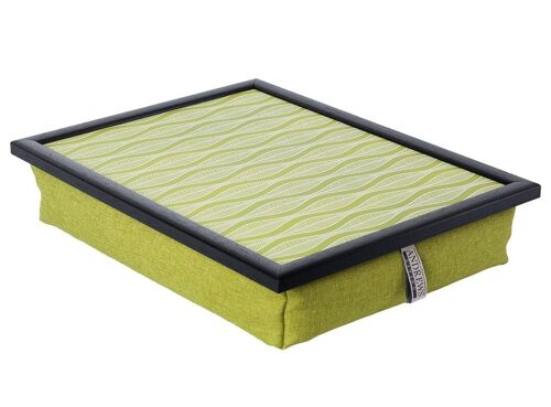 Andrews Living Lap Tray with Cushion Waves Green