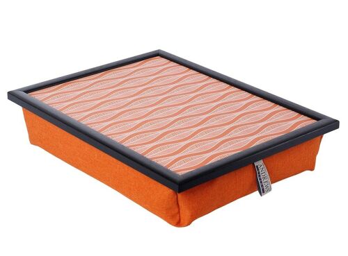 Andrews Living Lap Tray with Cushion Waves Orange