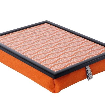 Andrews Living Lap Tray with Cushion Waves Orange