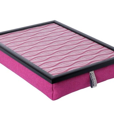 Andrews Living Lap Tray with Cushion Waves Pink