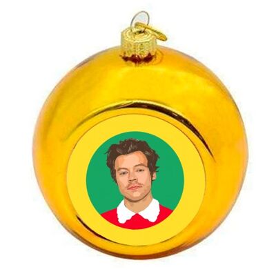 Christmas Baubles 'HARRY STYLES YELLOW'