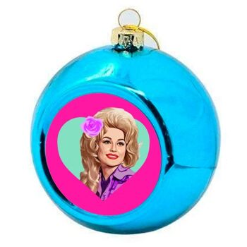 Boules de Noël 'DOLLY EN TURQUOISE HE 2