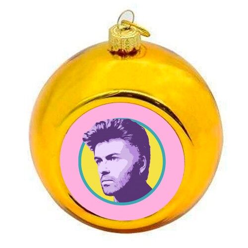 Christmas Baubles 'GEORGE - PINK'