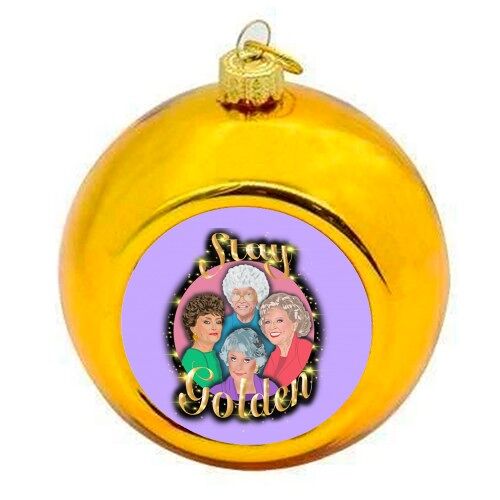 Christmas Baubles 'Stay Golden At Any Ag