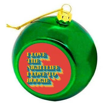 Boules de Noël 'I Love To Boogie' 3