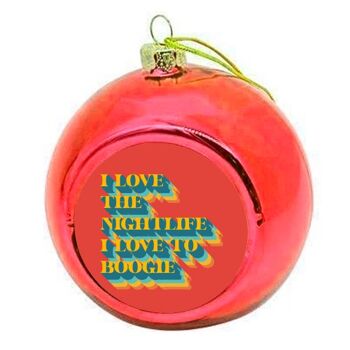 Boules de Noël 'I Love To Boogie' 5