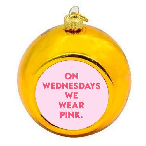 Christmas Baubles 'On Wednesdays We Wear