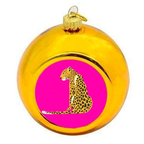 Christmas Baubles 'A Leopard Sits'