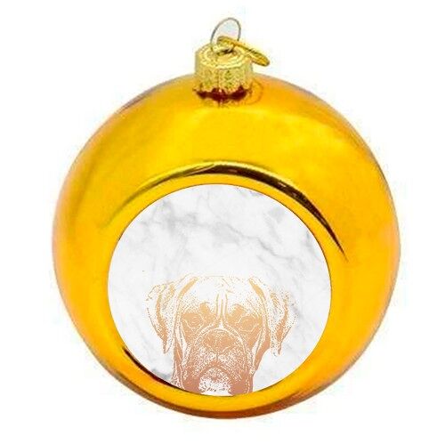 Christmas Baubles 'BOXER DOG'