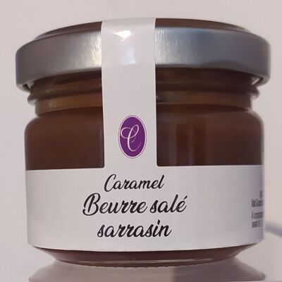 Salted butter caramel cream with buckwheat 60 g mini jar