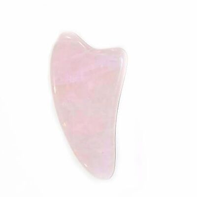 Gua Sha en quartz rose