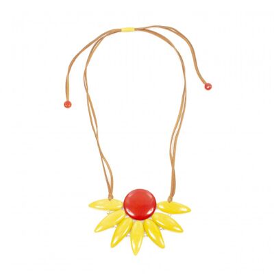 Acid Yellow/Scarlet Red SOLIA Necklace