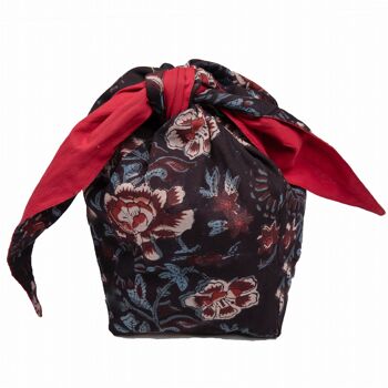 BOURSE JAPONAISE FUROSHIKI ROSE NOIR 1