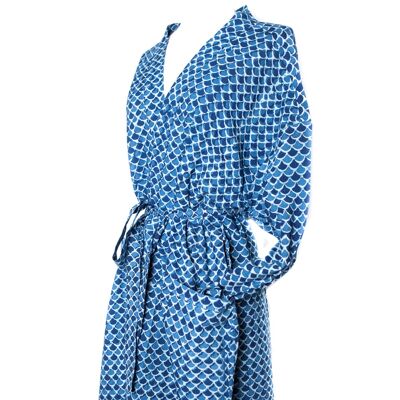 KIMONO A GUSCIO DI TARTARUGA BLU