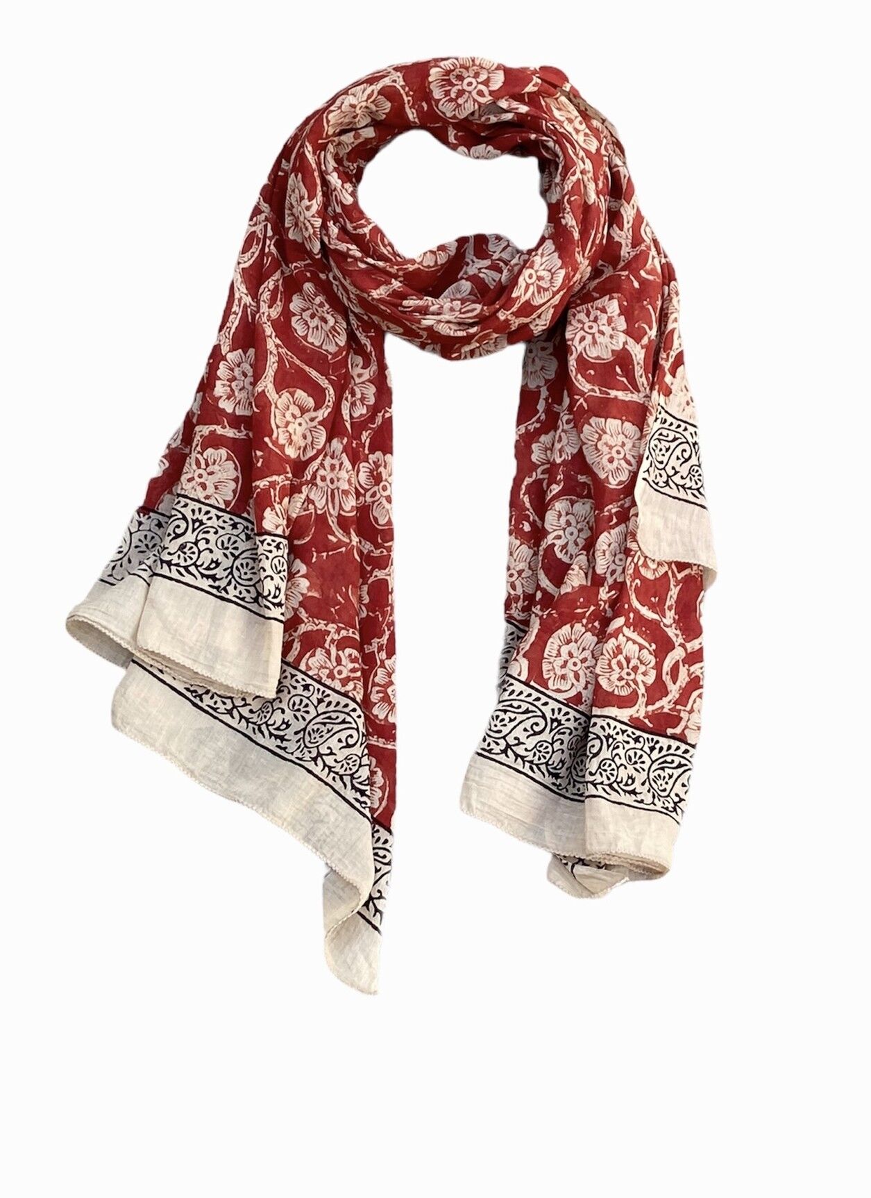 SCIARPA PAREO KALAM ROSSO