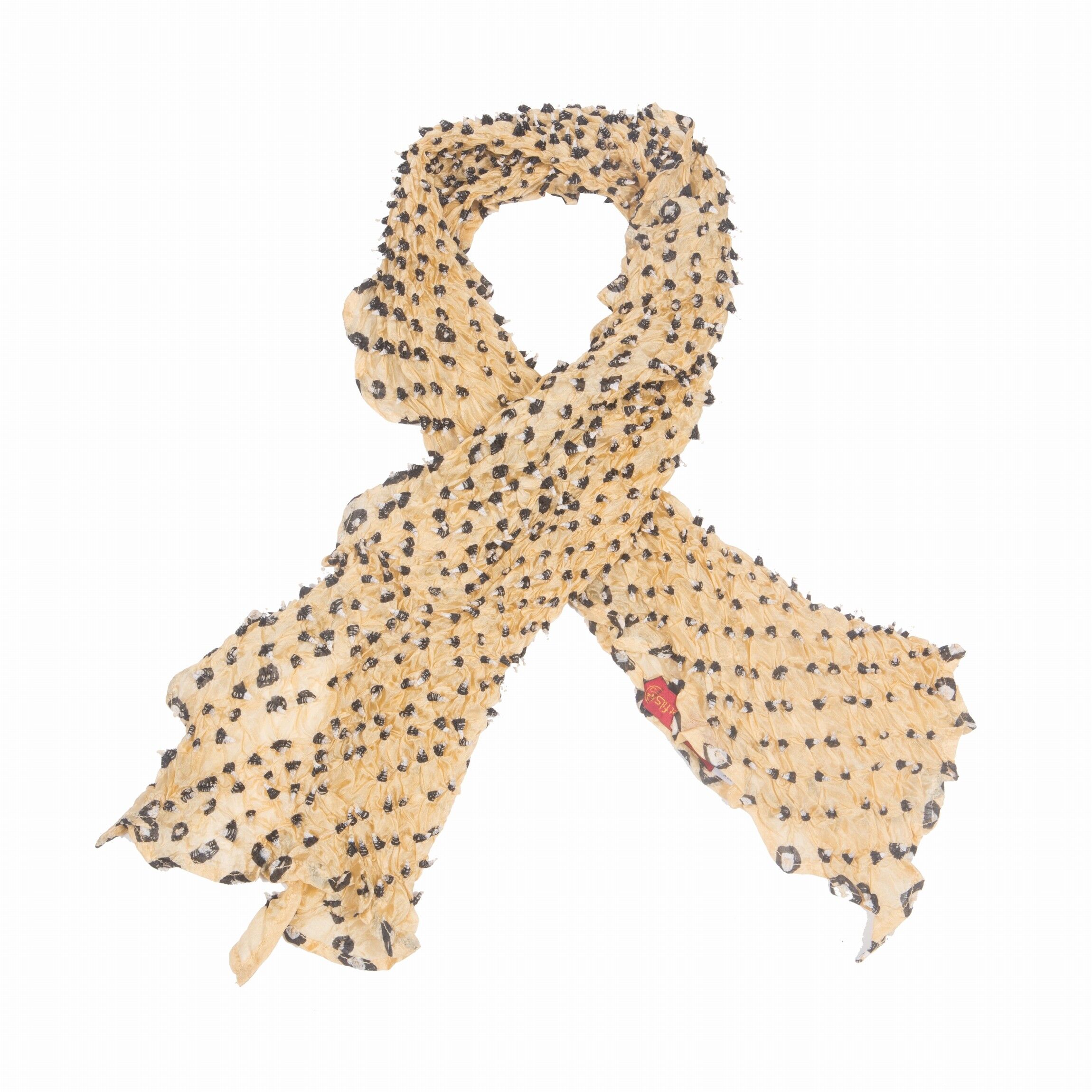 ECHARPE EN SOIE JAUNE