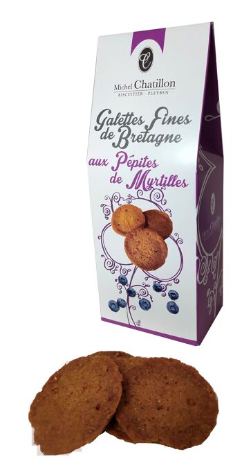 Etui cabine galettes fines au pépites de myrtilles 120g