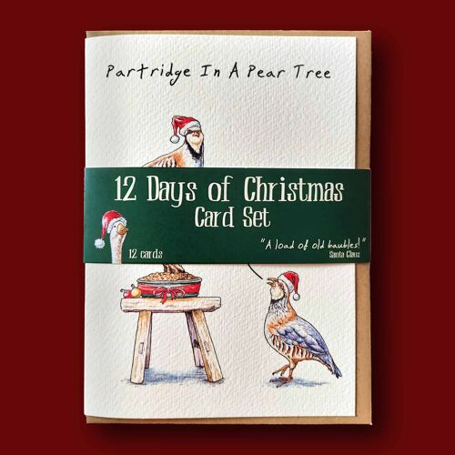 12 Days Of Christmas Card Set - Holiday Cards - Christmas