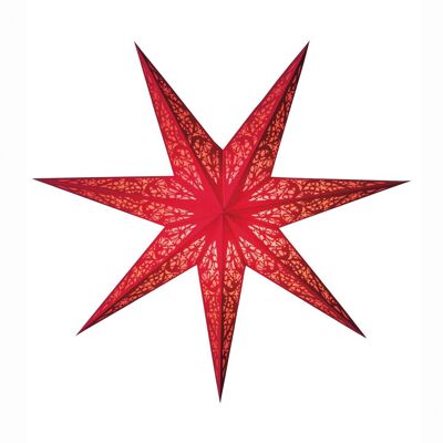 Papel estrella Lux Red M para colgar rojo