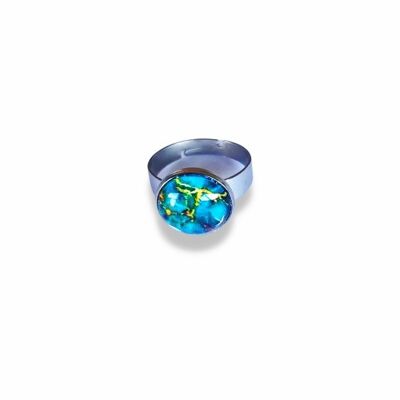 Karibischer Ring aus Edelstahl