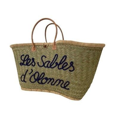 Handmade basket Feston Les Sables d'Olonne - 30x60x20x44 cm