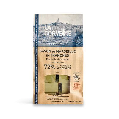 Jabón de Marsella crudo a granel OLIVA – 1 kg (10 x 100g)