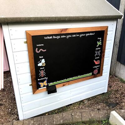 A1 Framed Chalkboard Creepy Crawlies Personalised, (900x662x20mm)