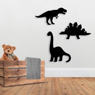 A1 Framed Chalkboard Dinosaurs Personalised, (900x662x20mm)