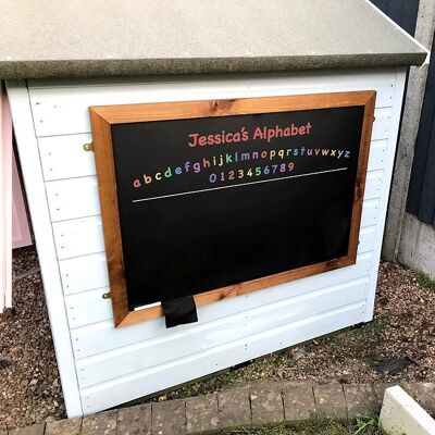 A1 Framed Chalkboard Alphabet Personalised, (900x662x20mm)