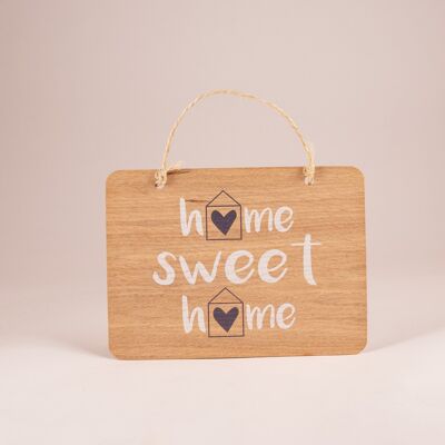 Printed Plaque Home Sweet Home, 240x175x4mm