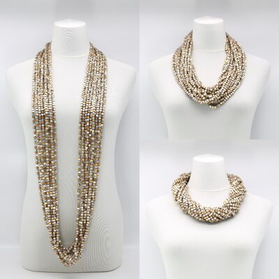 Next Pashmina Necklaces - Mosaic - New Gold/Silver