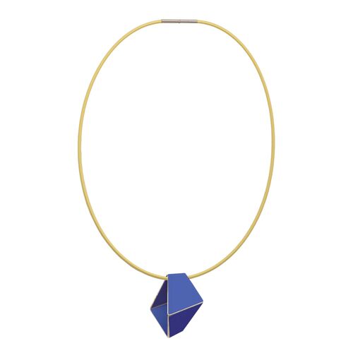 Folded Necklace Short_Ultramarine