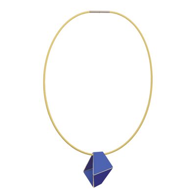 Folded Necklace Short_Ultramarine