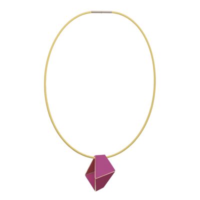 Folded Necklace Short_Traffic Purple