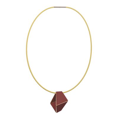 Collier Plié Court_ Violet Rouge