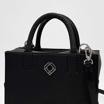 boxbag cuir de cactus noir 2