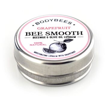 Bee Smooth Pamplemousse Baume à Lèvres - pot étain 1