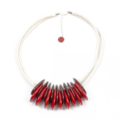 Collier CECILIA Coquelicot/Rouge