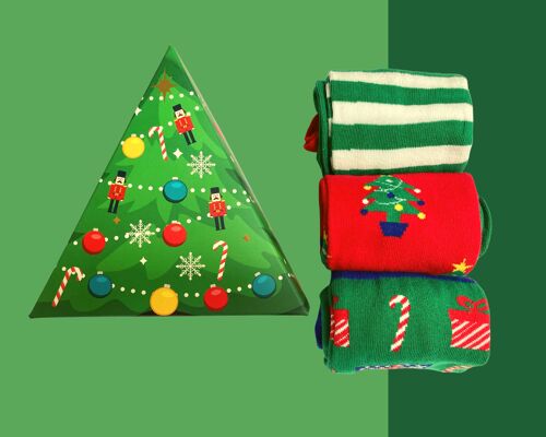 Merry Sockmas (Christmas Socks) - 3 Pairs