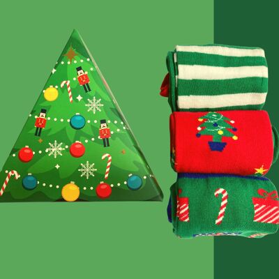 Merry Sockmas (calcetines navideños) - 3 pares